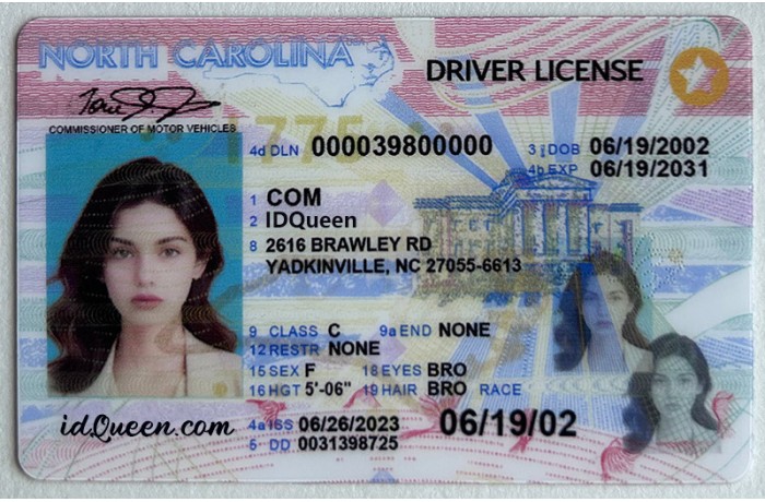 North Carolina IDs North Carolina IDs